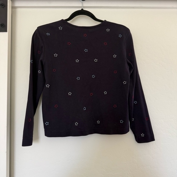 Vintage Talbots Star Embroidered Cardigan Sweater Long Sleeve 90’s Teacher Gran - Picture 2 of 4